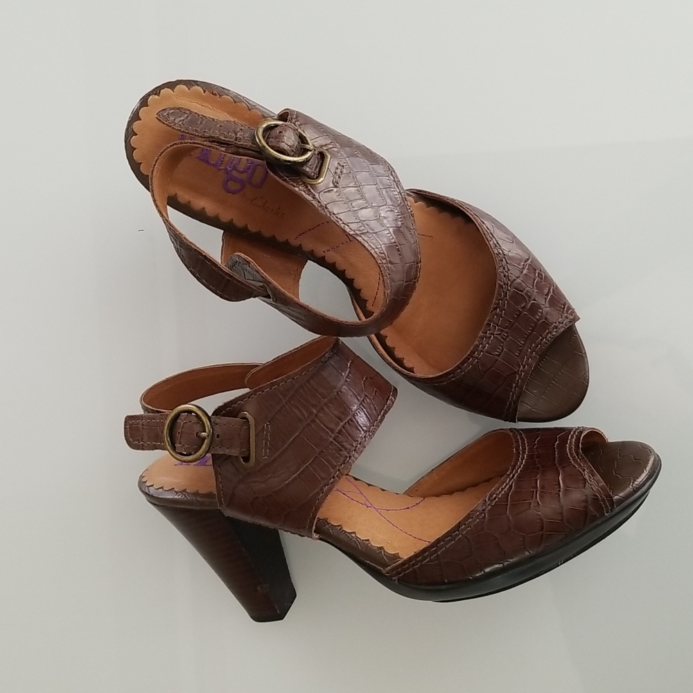 INDIGO BY CLARKS WOMEN HEEL SANDALS SIZE 9.5